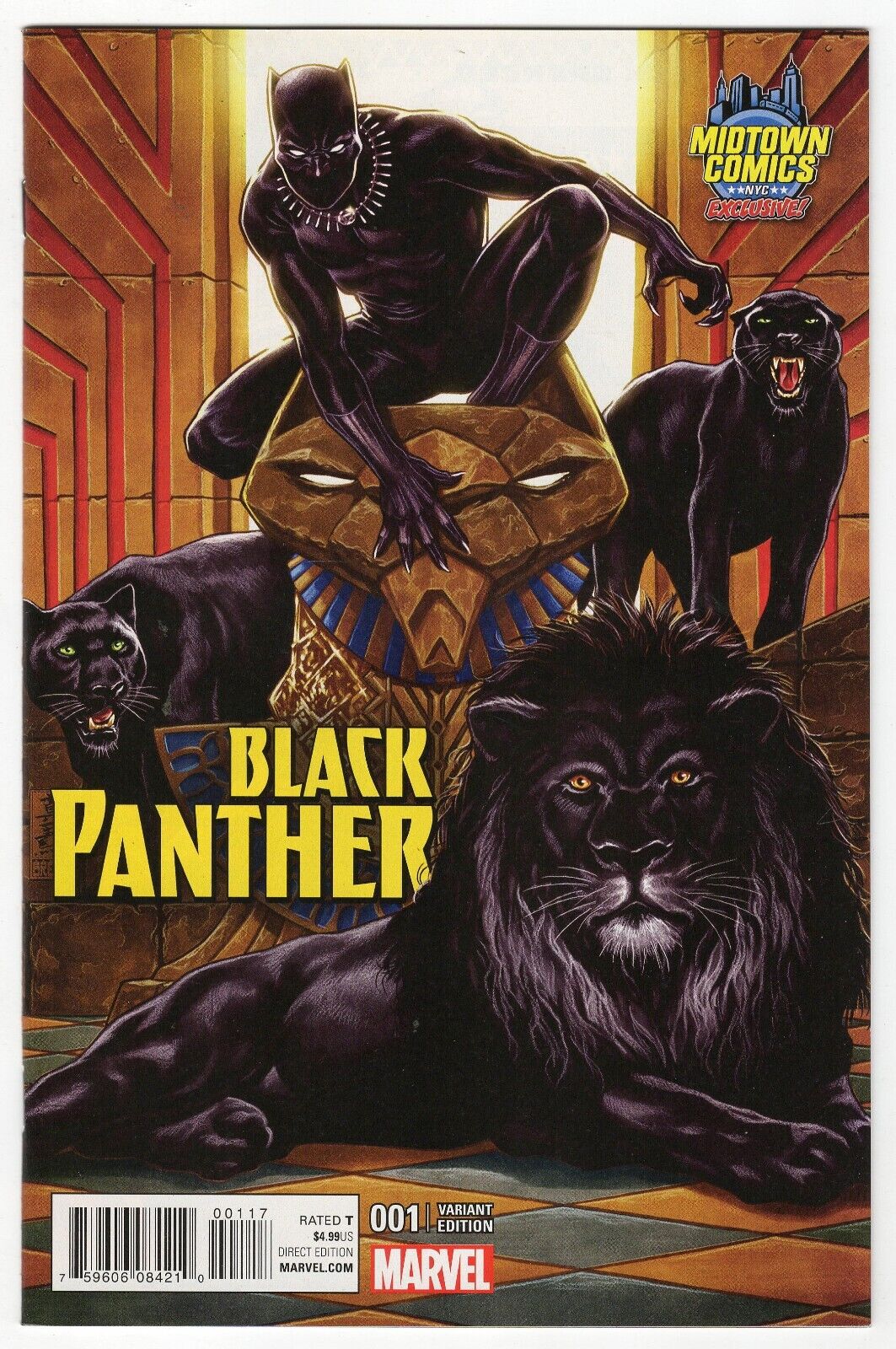 Black Panther #1 2016 Marvel Comics Midtown Variant 1st Ta-Nehesi Coates Comic