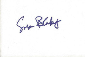 Susan Blakely Signed Vintage 3x5 Index Card 