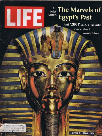 ORIGINAL Vintage Life Magazine April 5 1968 Marvels of Egypt's Past