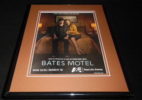 Bates Motel 2013 Premiere 11x14 Framed ORIGINAL Advertisement A&E Vera Farmiga