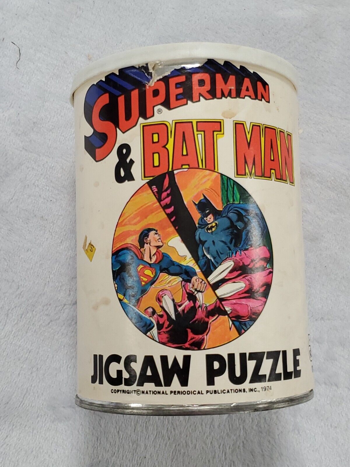 VINTAGE 1974 DC Superman Batman Jigsaw Puzzle