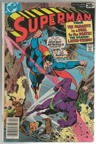 Superman #322 ORIGINAL Vintage 1978 DC Comics 