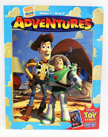 VINTAGE 1996 Burger King Adventures Magazine Vol 7 Issue 8 Toy Story