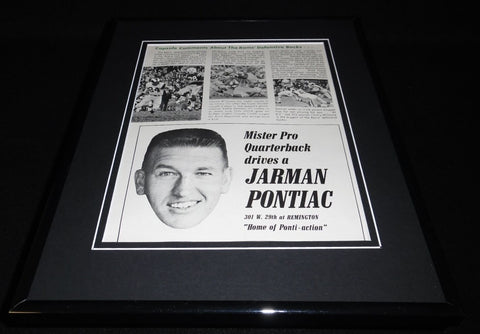 Johnny Unitas 1961 Royal Crown Cola 11x14 Framed ORIGINAL Vintage Advertisement 