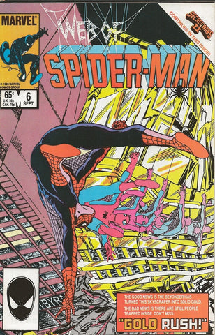 Web of Spider-Man #6 ORIGINAL Vintage 1985 Marvel Comics 