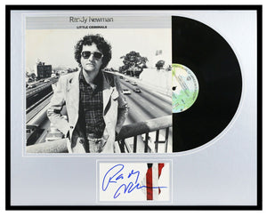 Randy Newman Signed Framed 1977 Little Criminals Record Album Display B