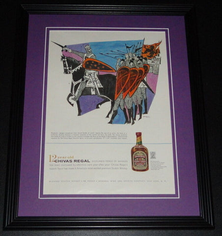 1959 Chivas Regal 12 Yr Old Whiskey 11x14 Framed ORIGINAL Vintage Advertisement