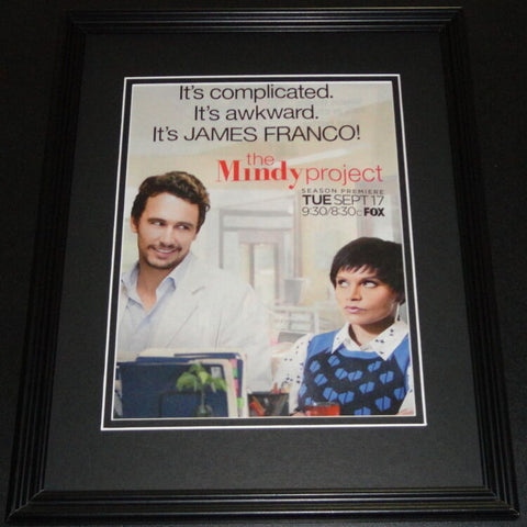 The Mindy Project 2013 James Franco Framed ORIGINAL Vintage Advertisement