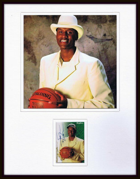 Samaki Walker Signed Framed 11x14 Rookie Card & Photo Display Autographics