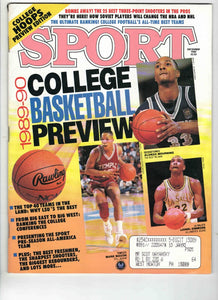 Dec 1989 Sport Magazine Alonzo Mourning Mark Macon Lionel Simmons