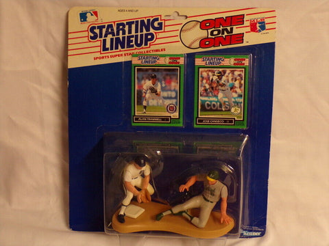 Alan Trammell & Jose Canseco ORIGINAL Vintage 1989 Starting Lineup Figure NEW