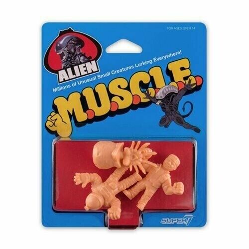 NEW Super7 Alien M.U.S.C.L.E. Pack B Mini-Figures Egg, Parker, Kane in Spacesuit