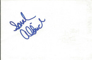 Sarah Aldrich Signed 4x6 Index Card General Hospital