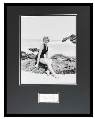 Deborah Kerr Signed Framed 16x20 Photo Display JSA From Here to Eternity