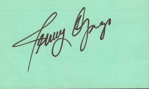 Jenny Gago Signed 3x5 Index Card General Hospital Nurse Betty