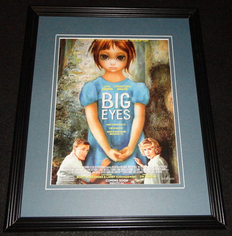 Big Eyes 2015 Framed 11x14 ORIGINAL Advertisement Amy Adams Christoph Waltz