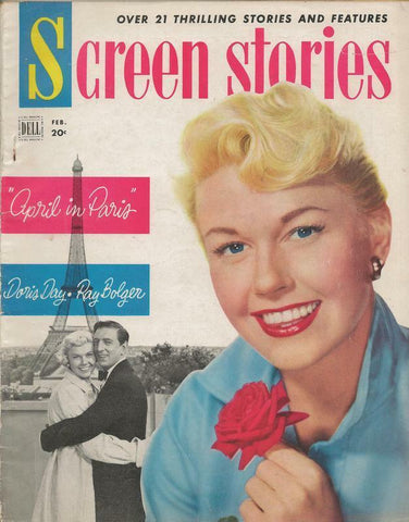 ORIGINAL Vintage February 1953 Dell Screen Stories Magazine Doris Day Ray Bolger