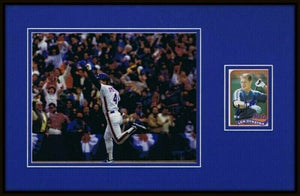 Len Dykstra Signed Framed 11x17 Photo Display Mets Lenny