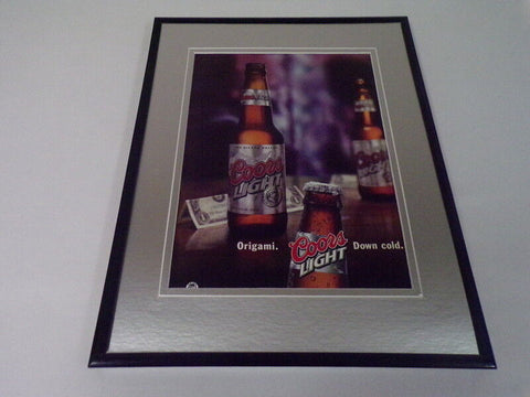 2004 Coors Beer Origami 11x14 Framed ORIGINAL Advertisement