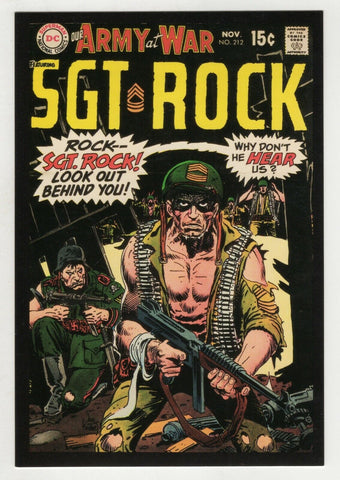 Our Army at War #212 4x5" Cover Postcard 2010 DC Comics Sgt Rock