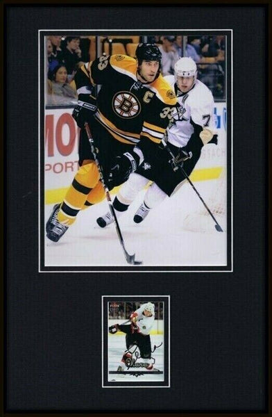 Zdeno Chara Signed Framed 11x17 Photo Display Bruins