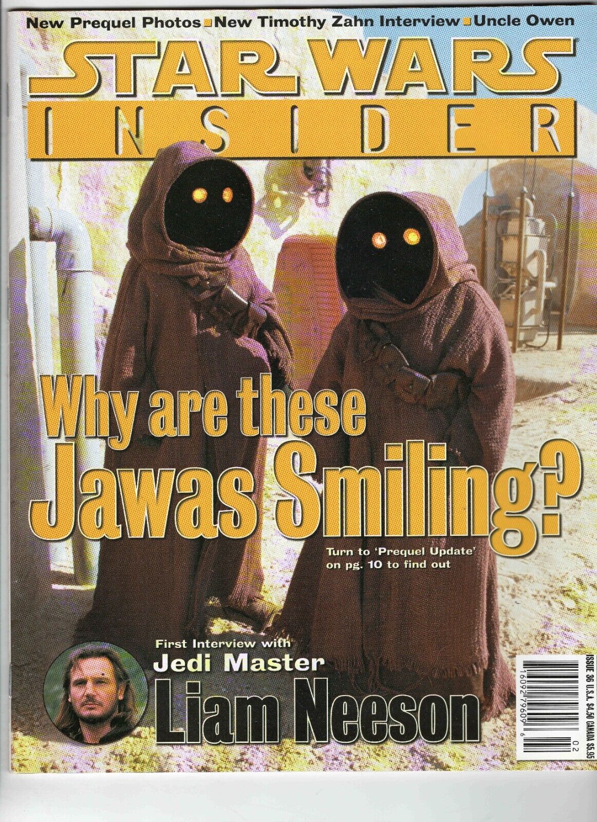 Star Wars Insider Magazine #36 VINTAGE 1998 Jawas Liam Neeson