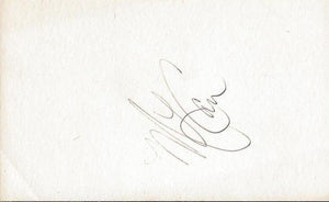 ML Carr Signed 3x5 Index Card JSA Celtics Giulford