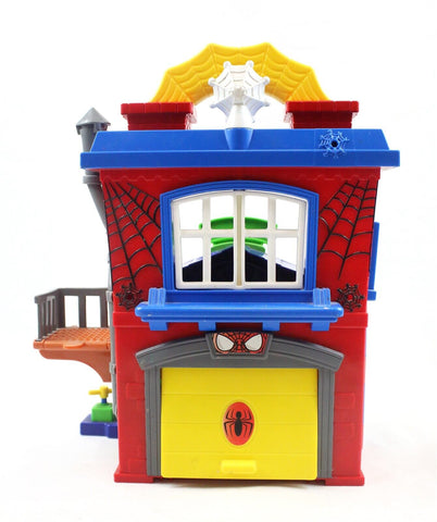 VINTAGE 2010 Marvel Hasbro Spiderman Green Goblin Bank Heist Playset