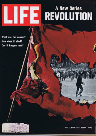 ORIGINAL Vintage Life Magazine October 10 1969 Revolution