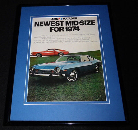 1974 AMC Matador 11x14 Framed ORIGINAL Vintage Advertisement 