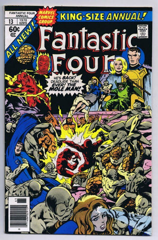 Fantastic Four Annual #13 ORIGINAL Vintage 1976 Marvel Comics Mole Man