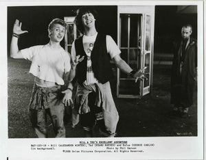 VINTAGE 1988 Bill & Ted's Excellent Adventure 8x10 Press Photo Keanu Reeves