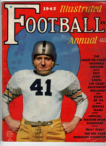 VINTAGE 1943 Illustrated Football Annual Magazine Douglas Kenna Navy