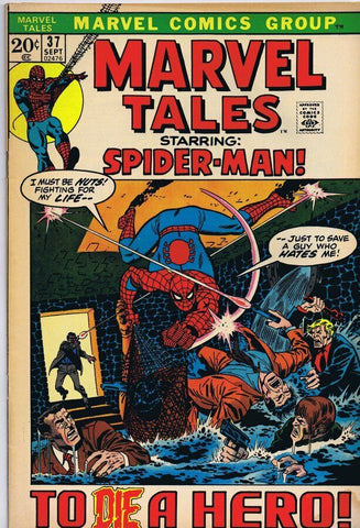 Marvel Tales #37 ORIGINAL Vintage 1972 Marvel Comics Spider-Man 