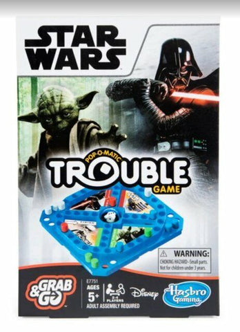 NEW SEALED 2018 Hasbro Star Wars Pop o Matic Grab and Go Trouble Board Game