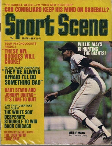 ORIGINAL Vintage Sep 1971 Sport Scene Magazine Willie Mays