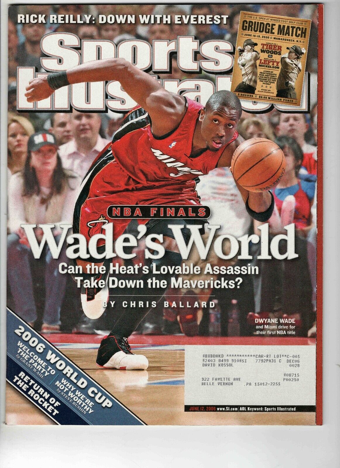 June 12 2006 Sports Illustrated Magazine Dwyane Wade Heat