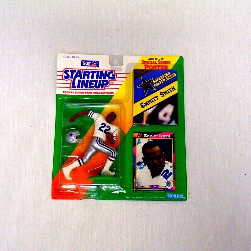 VINTAGE SEALED 1992 Starting Lineup SLU Figure Emmitt Smith Cowboys