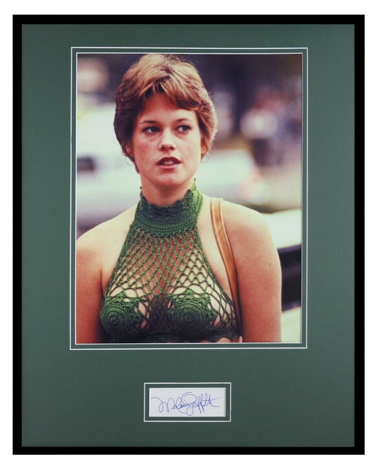 Melanie Griffith Signed Framed 16x20 Photo Display JSA