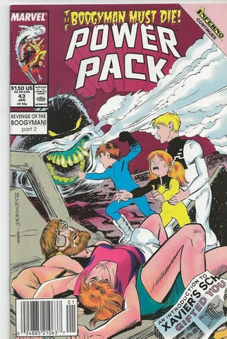 Power Pack #43 ORIGINAL Vintage 1989 Marvel Comics 