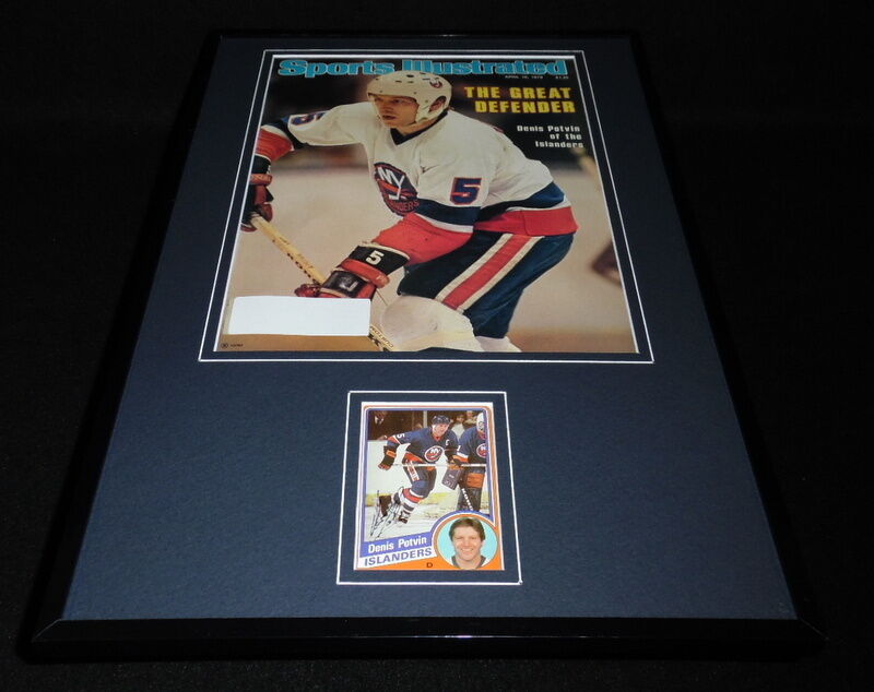 Denis Potvin Signed Framed 1979 Sports Illustrated Magazine Display NY Islanders