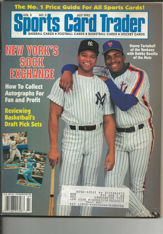 ORIGINAL Vintage July 1992 Sports Card Trader Magazine Bobby Bonilla D Tartabull