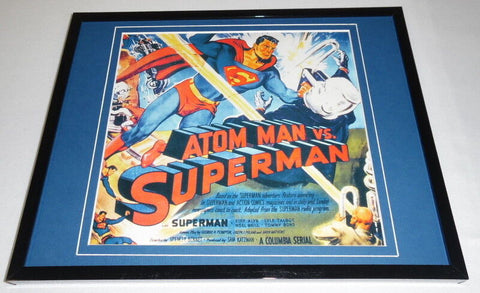 Atom Man vs Superman Framed 8x10 Repro Poster Display Kirk Alyn Noel Neill