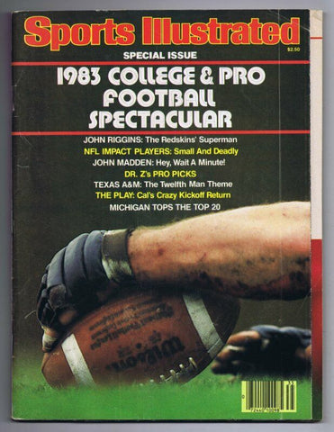 ORIGINAL Vintage 1983 Sports Illustrated Magazine College Pro Football Special