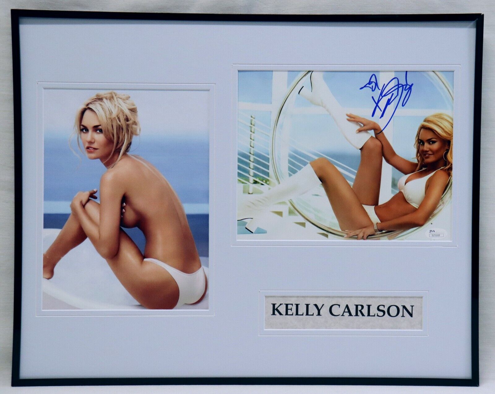 Kelly Carlson Signed Framed 16x20 Photo Set JSA Nip Tuck