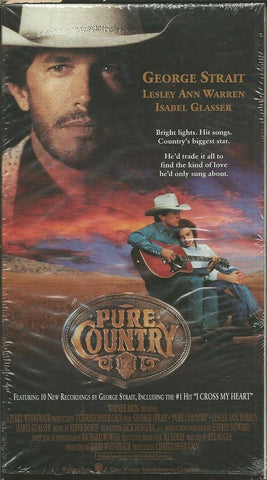 Pure Country VINTAGE VHS Cassette George Strait Lesley Ann Warren