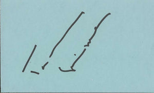 Tammy Grimes Signed Vintage 3x5 Index Card JSA 