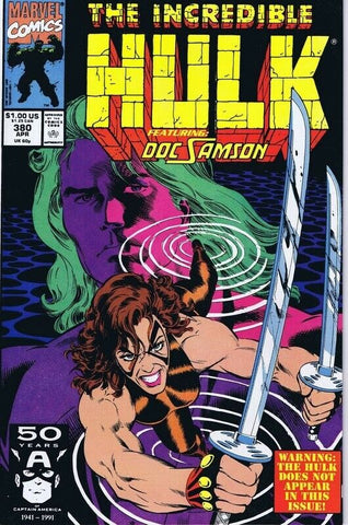 Incredible Hulk #380 ORIGINAL Vintage 1991 Marvel Comics 