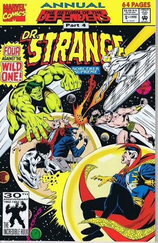 Doctor Strange Annual #2 ORIGINAL Vintage 1992 Marvel Comics Hulk Sub Mariner