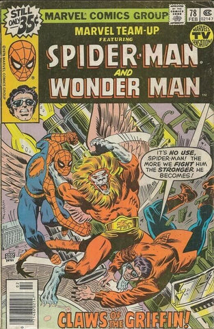 Marvel Team Up #78 ORIGINAL Vintage 1979 Spider-Man Wonder Man